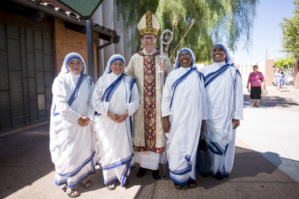 The Mother Teresa Canonization Mass at SS Simon and Jude Cathedral on Sunday, September 4, 2016 in Phoenix, Arizona..