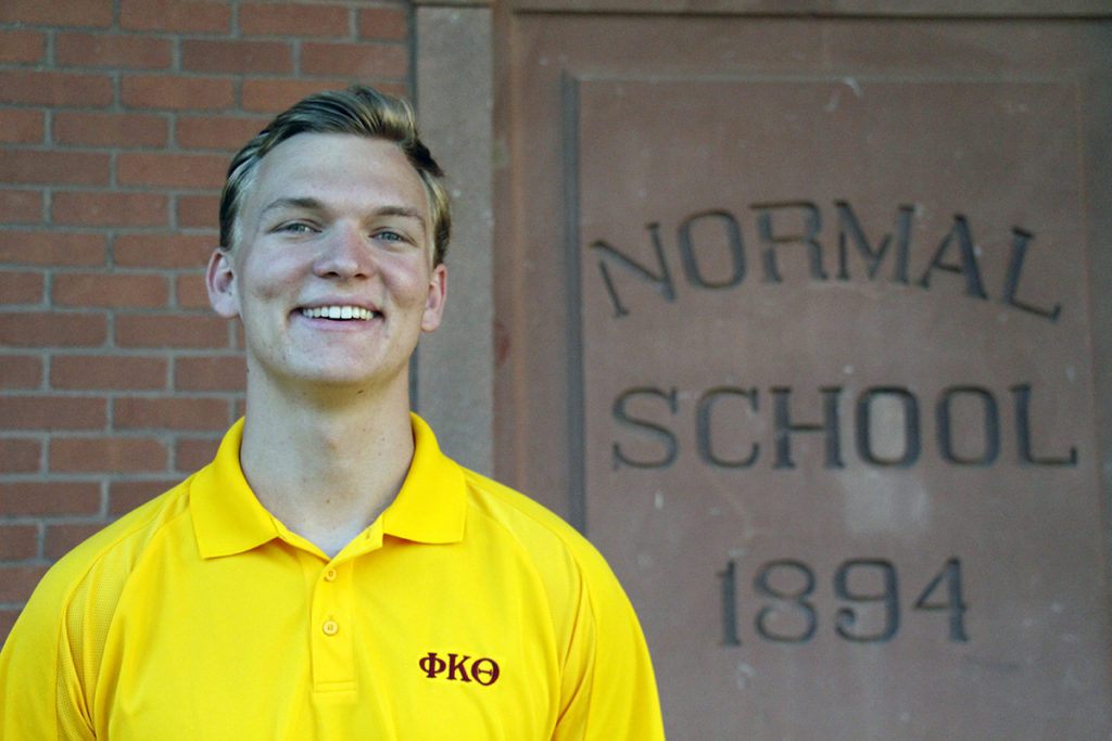Kevin Murphy, a sophomore at Arizona State University, is one of the charter members of Phi Kappa Theta, a Catholic fraternity open to men of any faith. (Ambria Hammel/CATHOLIC SUN)