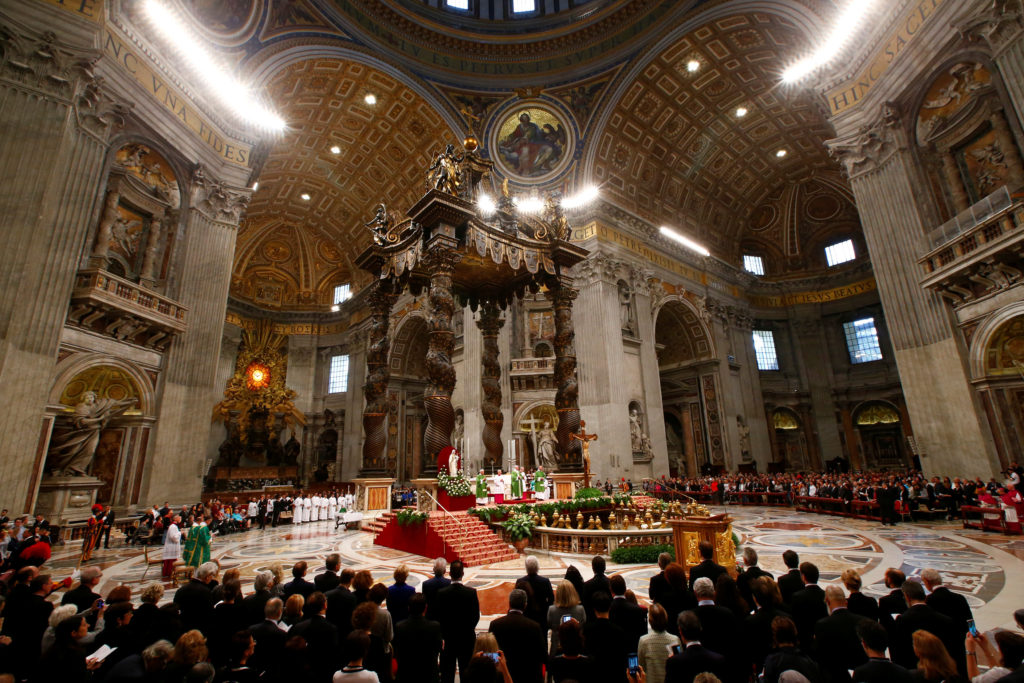 Pope Francis celebrates a Jubilee Mass for prisoners Nov. 6 in St. Peter's Basilica at the Vatican. (CNS photo/Tony Gentile, Reuters) 