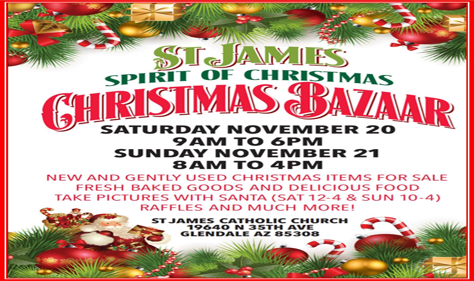 St. James Spirit Of Christmas Bazaar - The Catholic Sun