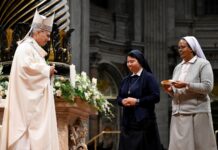Pope praises religious for courageous witness serving the marginalized
